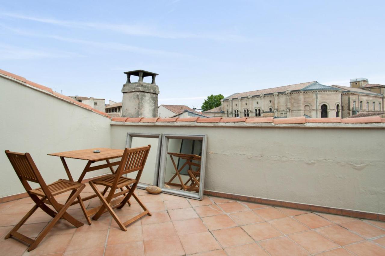 Charming And Large Duplex Flat With Beautiful Terrace In Avignon Lejlighed Eksteriør billede